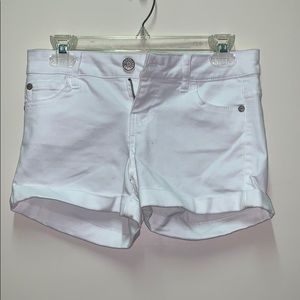 CELEBRITY PINK White Jean Shorts